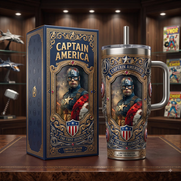 Gilded Standard - Cap Ornamental Portrait Tumbler - main - mk-1608-1