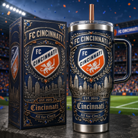 CIN Crest Heraldry - Navy and Ember Tumbler