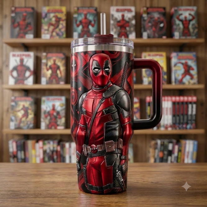DP Standing Tall - Red and Black Wraparound Tumbler