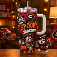UGA Spooky Season - Pirate Bulldog Tumbler