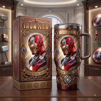 IM Gilded Frame Portrait - Confidence in Crimson and Gold