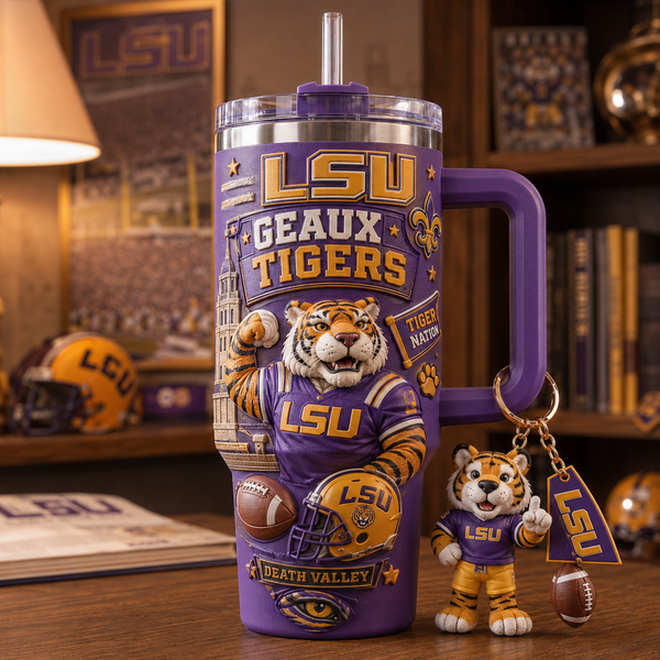 LSU Geaux Tigers - Purple and Gold Statement Tumbler - main - mk-1208-1