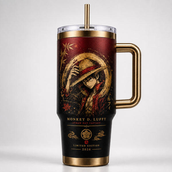 Luffy Crimson Halo - Editorial Wraparound Tumbler - main