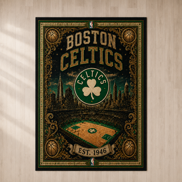 BOS Heritage Emblem - Ornate Bordered Statement Rug - main