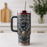 NE Heraldic Panel - Ornamental Crest Tumbler