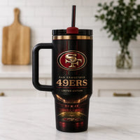 SF Gold Oval - Stadium Light Wraparound Tumbler