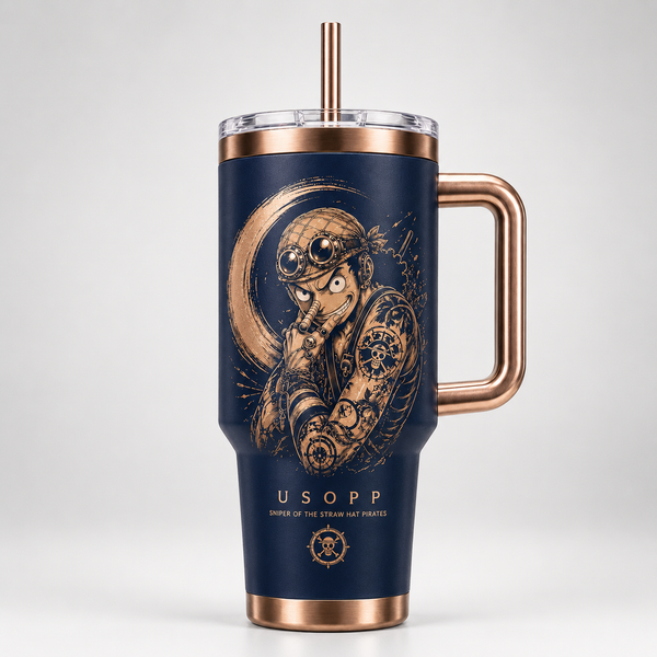 Copper Tale - Usopp Navy Focal Panel Tumbler - main