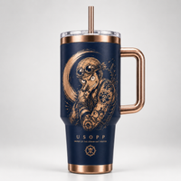 Copper Tale - Usopp Navy Focal Panel Tumbler