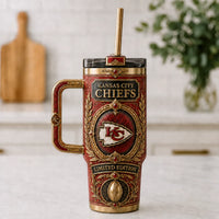 KC Gilded Heraldry - Ornamental Crimson Tumbler