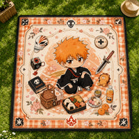 Ichigo Hanami Hour - A Calm Picnic Composition in Orange and Black