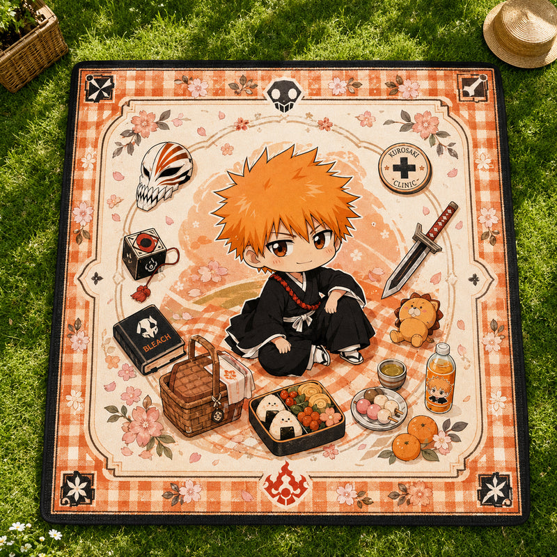 Ichigo Hanami Hour - A Calm Picnic Composition in Orange and Black