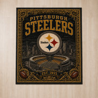 PIT Heritage Emblem - Vintage Stadium Statement Rug