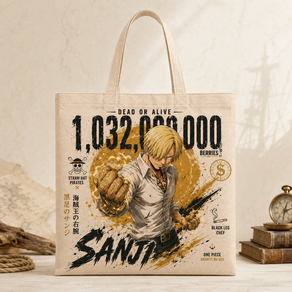Dead or Alive - Sanji Bounty Poster Statement Tote - main