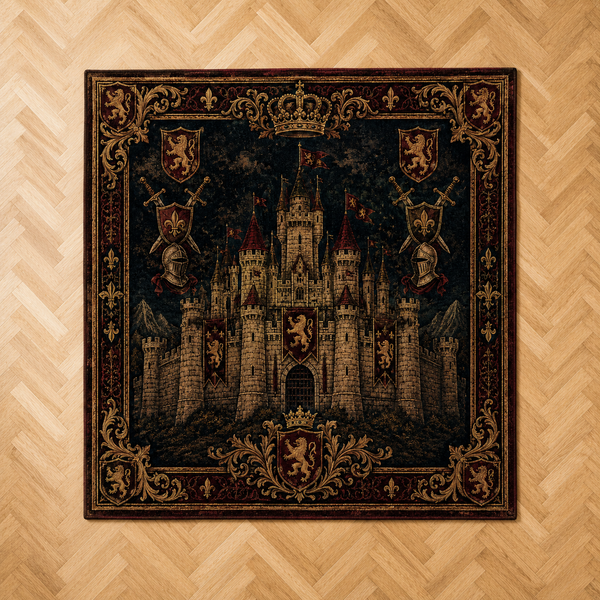 Castle of the Crimson Crest - A Heraldic Floor Composition - main
