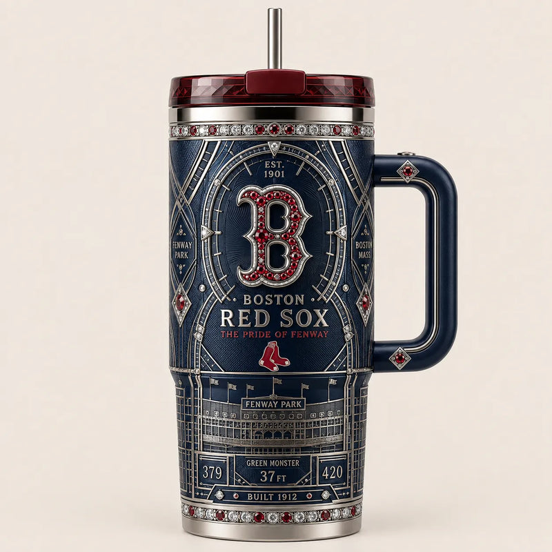 BOS Navy Heraldry - Fenway in Engraved Stillness