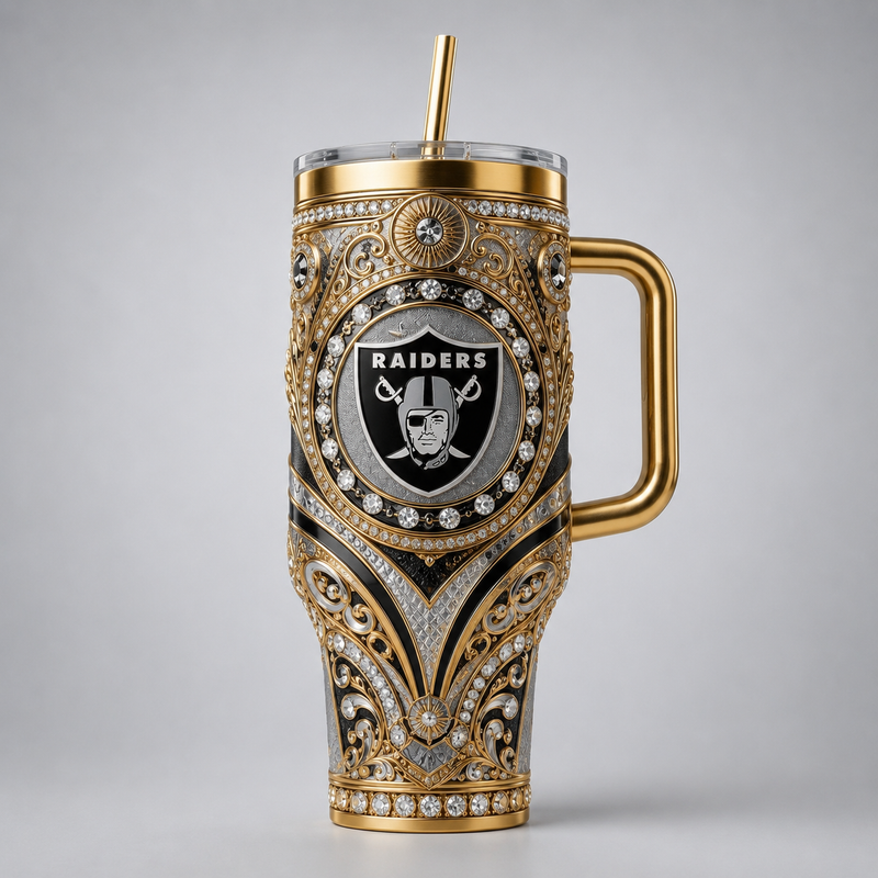 Gilded Shield - LV Baroque Emblem Tumbler