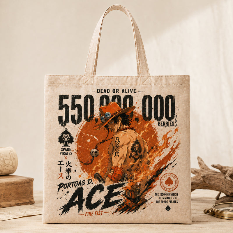 Fire Fist - Ace, Bounty Typography and Ember Composition