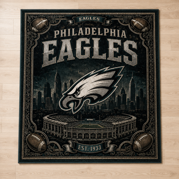 PHI Heritage Emblem - Bordered Vintage Statement Rug - main