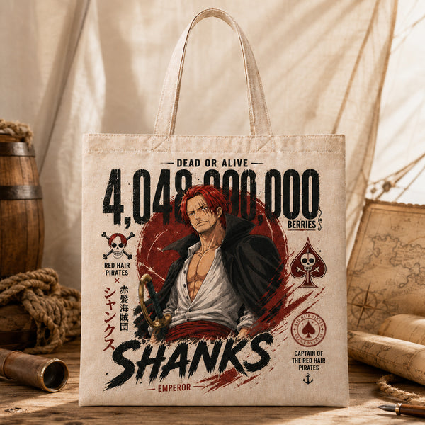 Dead or Alive - Shanks Wanted Poster Graphic Tote - main