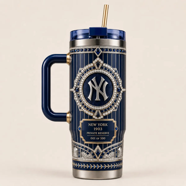 NYY Art Deco Jewel Panel Tumbler - main