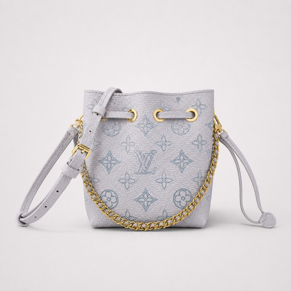 LV Pale Sky - A Study in Perforated Monogram Calm - main