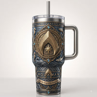 AQ Seven Seas Crest - Ornate Heraldic Tumbler