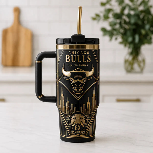CHI Deco Emblem - Black and Gold Tumbler - main