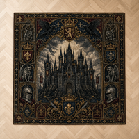 Gothic Keep - A Heraldic Study in Stone and Shadow