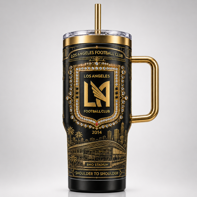 Obsidian and Gold - LAFC Crest Tumbler