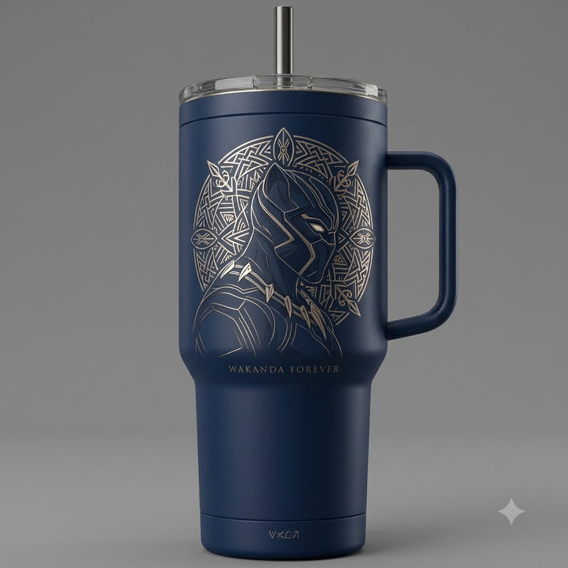 BP Obsidian Crest - Wakanda Forever Tumbler