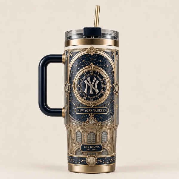 NYY Clockwork Facade - An Ornate Study in Navy and Gold - main