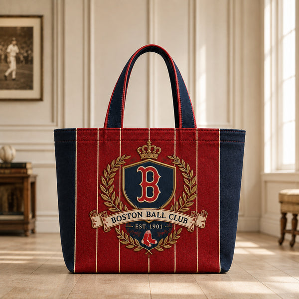 BOS Heritage Crest - Pinstripe Emblem Tote Bag - main