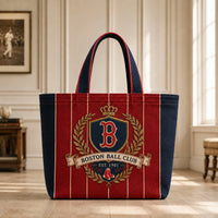 BOS Heritage Crest - Pinstripe Emblem Tote Bag