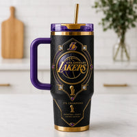 LAL Gold Crest Tumbler - A Study in Purple, Black and Ornament