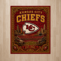 KC Vintage Poster Statement Rug - Arrowhead, Skyline, Stadium