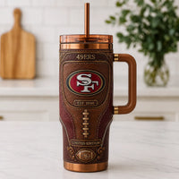 SF Saddle Heritage - Tooled Leather-Look Tumbler