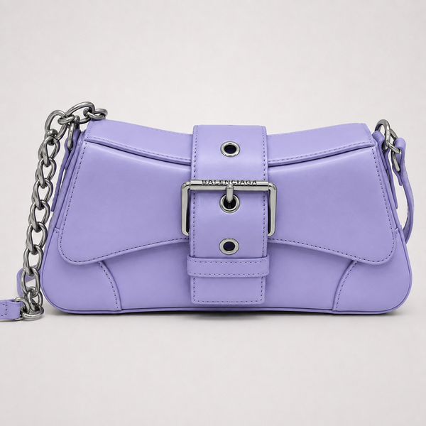 BL Lilac Calm - Buckle-Front Statement Handbag - main