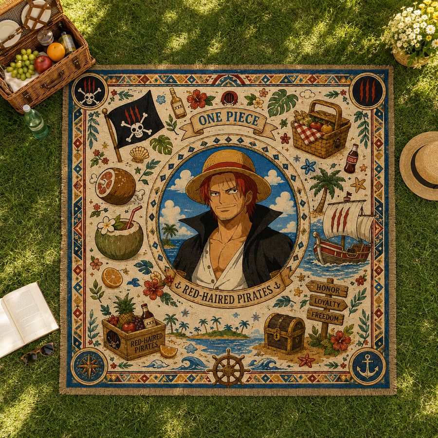 Honor, Loyalty, Freedom - Shanks Central Medallion Rug - main