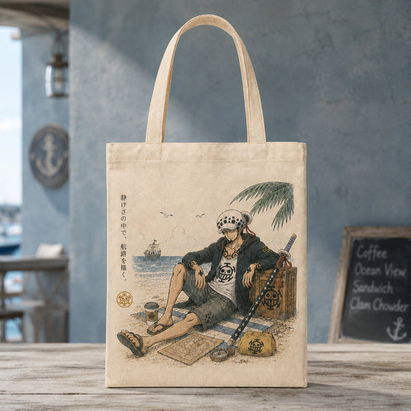 Quiet Course - Law and the Ink-Wash Shoreline Tote - main