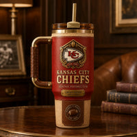 KC Heritage Crest - Oxblood and Sand Tumbler