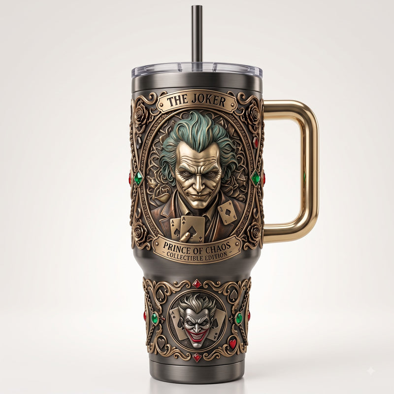 Prince of Chaos - JK Bronze Relief Medallion Tumbler