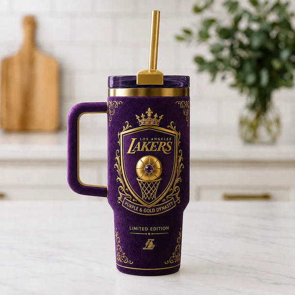 Crown and Crest - LAL Purple & Gold Heraldry Tumbler - main