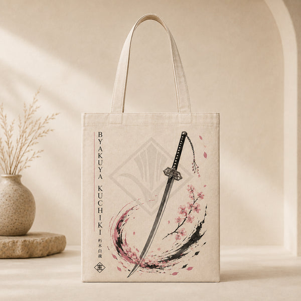Byakuya - Sakura Ink Study, Refined Graphic Tote - main