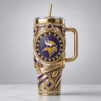 MIN Skol Vikings Ornate Crest Tumbler