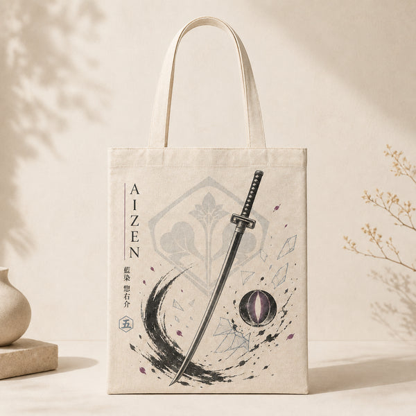 Aizen - Kyoka Suigetsu, Ink Crescent Graphic Tote - main
