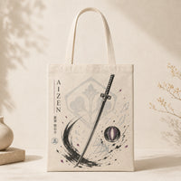 Aizen - Kyoka Suigetsu, Ink Crescent Graphic Tote