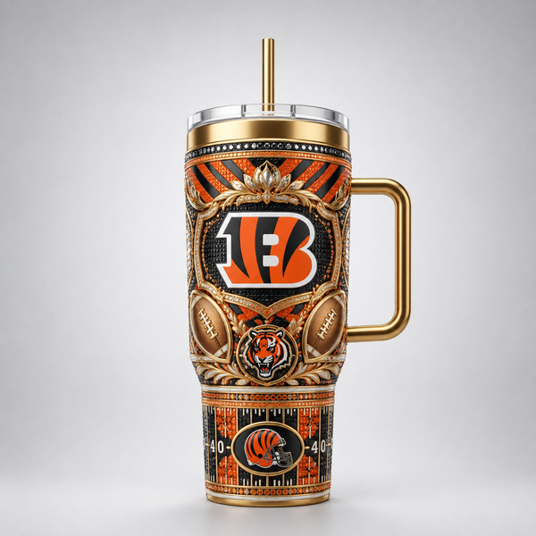 CIN Striped Regalia - Ornate Focal Panel Tumbler - main