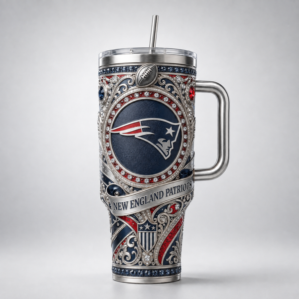 Silver Heraldry - NE Medallion Tumbler - main