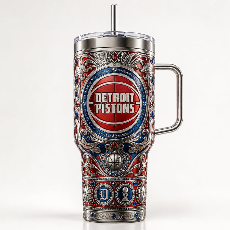 DET Ornament Relief - Symmetry, Emblem and Silver Filigree Tumbler
