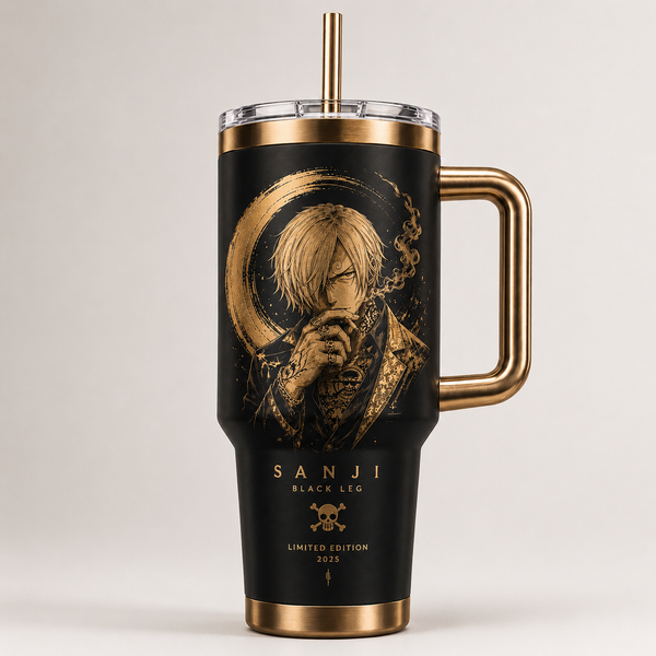 Ember and Gold - Sanji Etched Portrait Tumbler - main